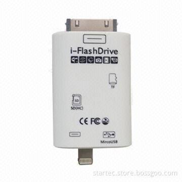 i-Flash drive card reader for iPhone5, iPhone4, iPad, iPod